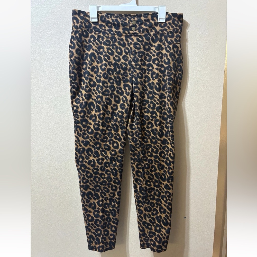 Terra & Sky Cheetah Print Skinny Jegging Womens 0X 14W Stretch